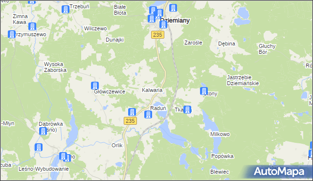 mapa Raduń-Osiedle, Raduń-Osiedle na mapie Targeo