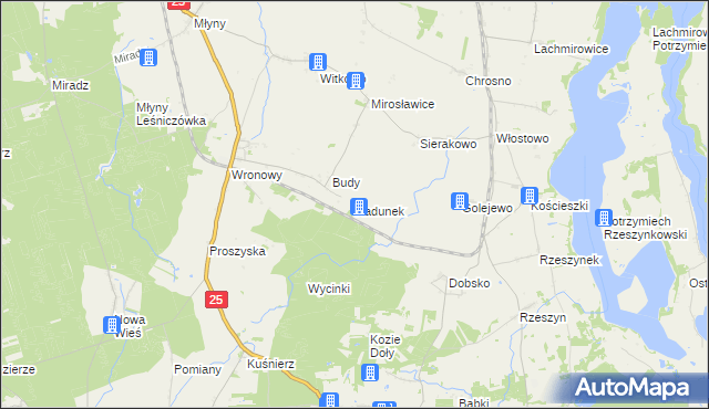 mapa Radunek, Radunek na mapie Targeo