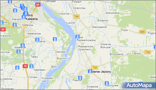 mapa Radwanków Szlachecki, Radwanków Szlachecki na mapie Targeo