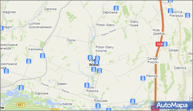 mapa Radwanówka, Radwanówka na mapie Targeo