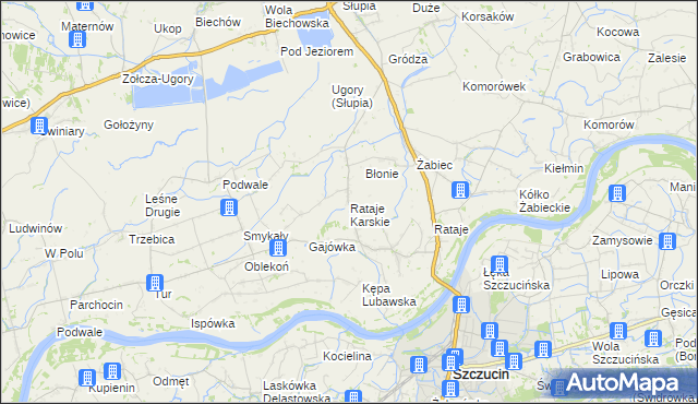 mapa Rataje Karskie, Rataje Karskie na mapie Targeo