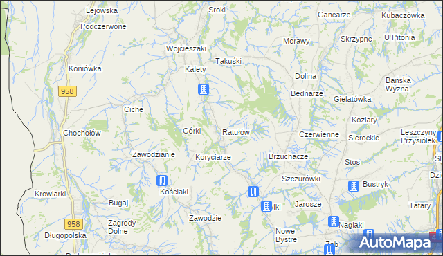 mapa Ratułów, Ratułów na mapie Targeo