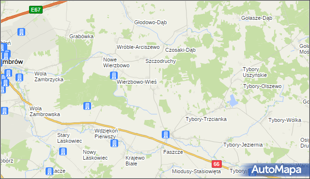 mapa Rębiszewo-Studzianki, Rębiszewo-Studzianki na mapie Targeo