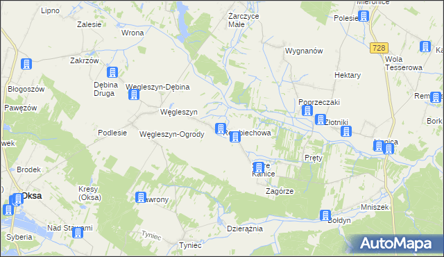 mapa Rembiechowa, Rembiechowa na mapie Targeo