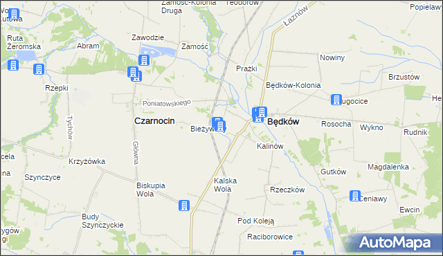 mapa Remiszewice, Remiszewice na mapie Targeo