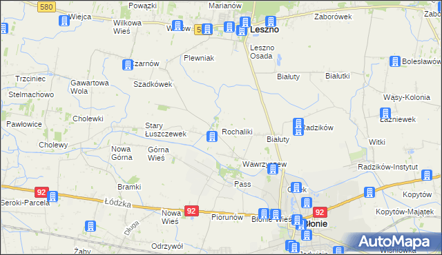 mapa Rochaliki, Rochaliki na mapie Targeo