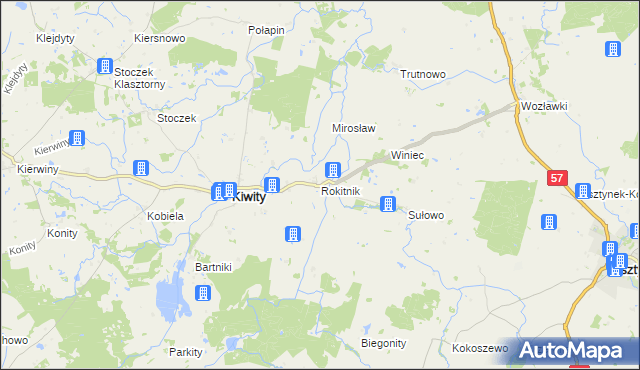 mapa Rokitnik, Rokitnik na mapie Targeo