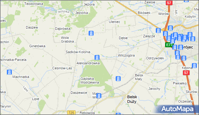 mapa Rosochów, Rosochów na mapie Targeo