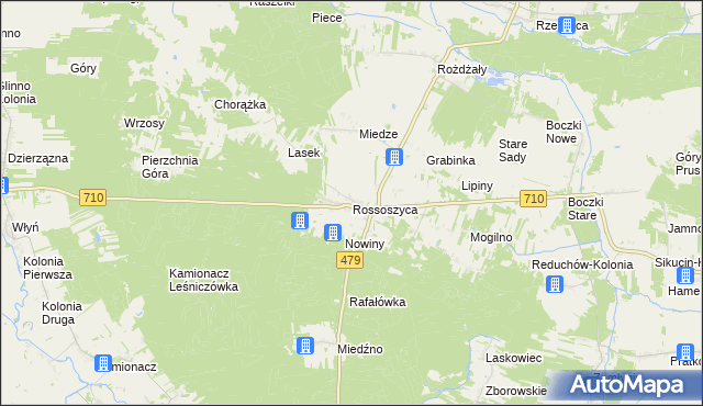 mapa Rossoszyca, Rossoszyca na mapie Targeo