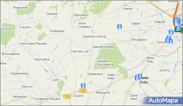 mapa Rożce, Rożce na mapie Targeo