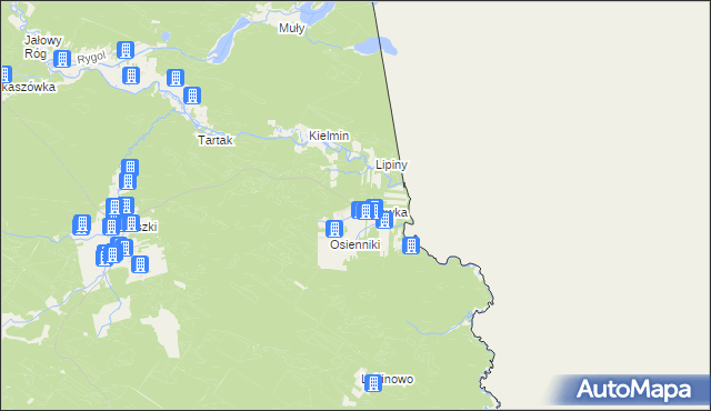 mapa Rudawka gmina Płaska, Rudawka gmina Płaska na mapie Targeo