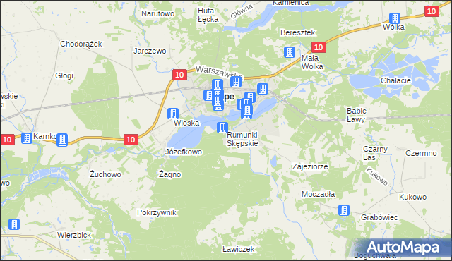 mapa Rumunki Skępskie, Rumunki Skępskie na mapie Targeo