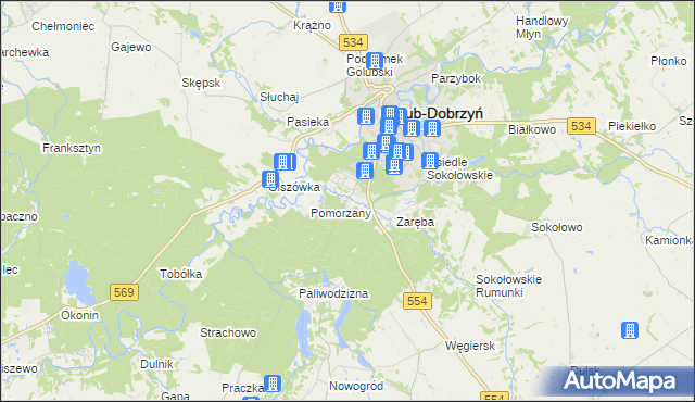 mapa Ruziec, Ruziec na mapie Targeo