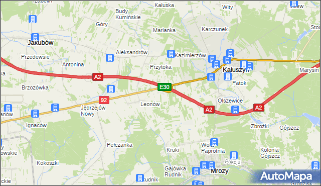 mapa Ryczołek, Ryczołek na mapie Targeo