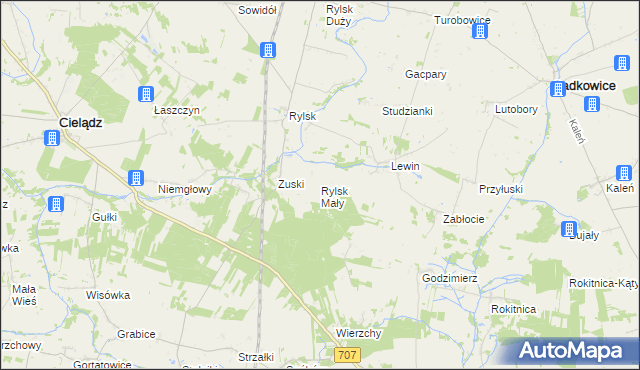 mapa Rylsk Mały, Rylsk Mały na mapie Targeo