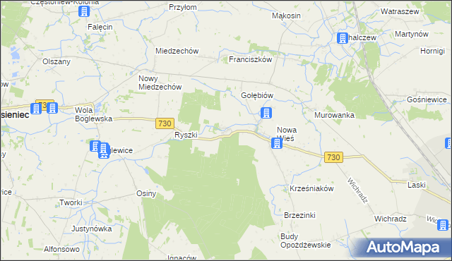 mapa Rytomoczydła, Rytomoczydła na mapie Targeo