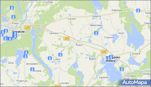 mapa Ryżyn, Ryżyn na mapie Targeo