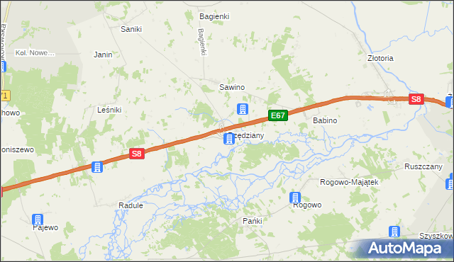mapa Rzędziany, Rzędziany na mapie Targeo
