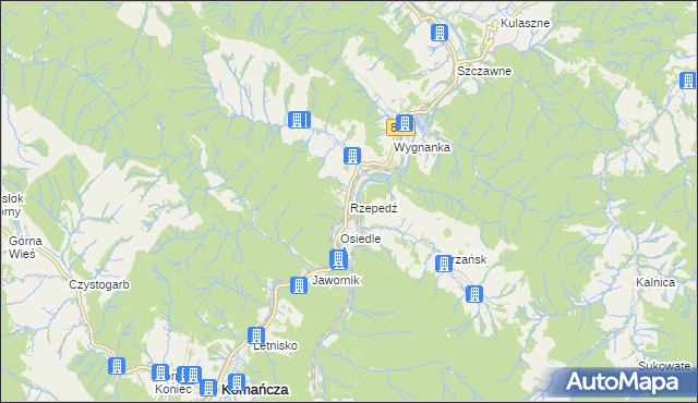 mapa Rzepedź, Rzepedź na mapie Targeo