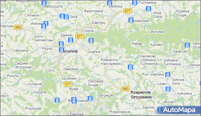 mapa Rzepiennik Marciszewski, Rzepiennik Marciszewski na mapie Targeo