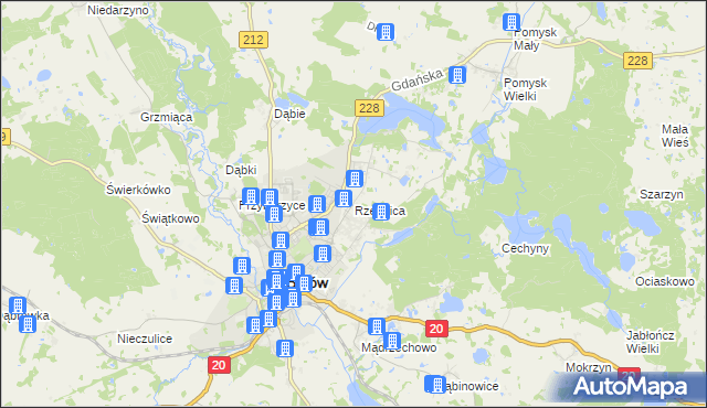 mapa Rzepnica, Rzepnica na mapie Targeo