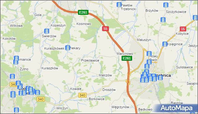 mapa Rzepotowice, Rzepotowice na mapie Targeo