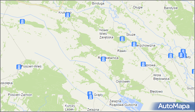 mapa Rzodkiewnica, Rzodkiewnica na mapie Targeo