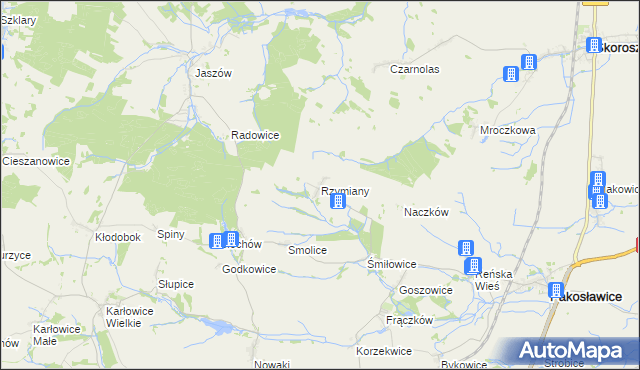 mapa Rzymiany, Rzymiany na mapie Targeo