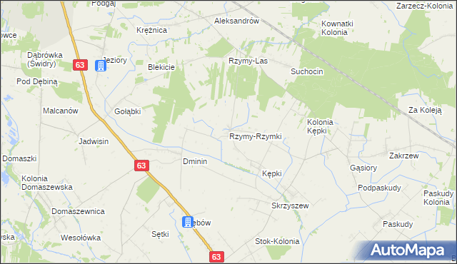 mapa Rzymy-Rzymki, Rzymy-Rzymki na mapie Targeo