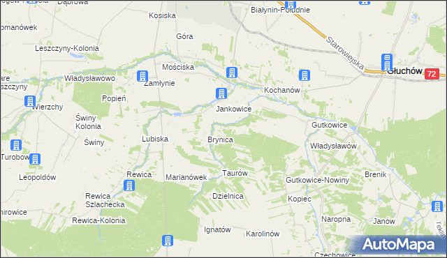 mapa Sabinów gmina Żelechlinek, Sabinów gmina Żelechlinek na mapie Targeo
