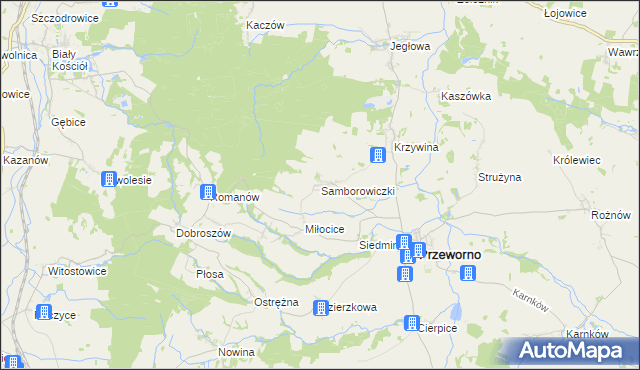 mapa Samborowiczki, Samborowiczki na mapie Targeo