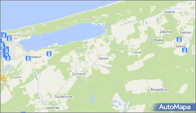 mapa Sarbsk, Sarbsk na mapie Targeo