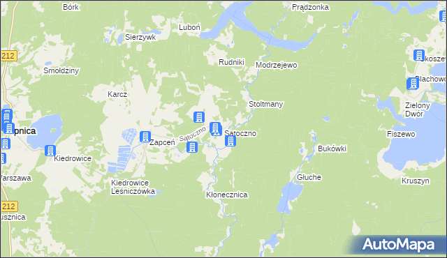 mapa Sątoczno gmina Lipnica, Sątoczno gmina Lipnica na mapie Targeo