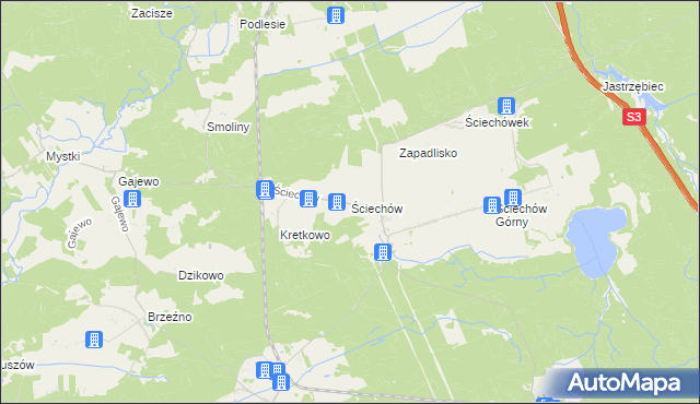 mapa Ściechów, Ściechów na mapie Targeo