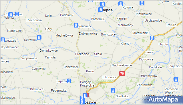 mapa Sędziszowice, Sędziszowice na mapie Targeo