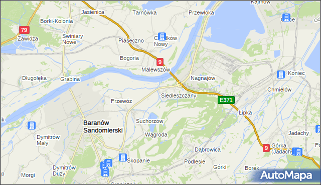mapa Siedleszczany, Siedleszczany na mapie Targeo