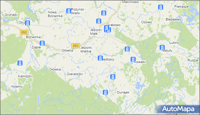 mapa Siedlisko gmina Gołdap, Siedlisko gmina Gołdap na mapie Targeo