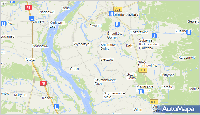 mapa Siedzów, Siedzów na mapie Targeo