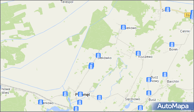 mapa Siekówko, Siekówko na mapie Targeo