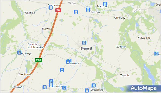 mapa Siemyśl, Siemyśl na mapie Targeo