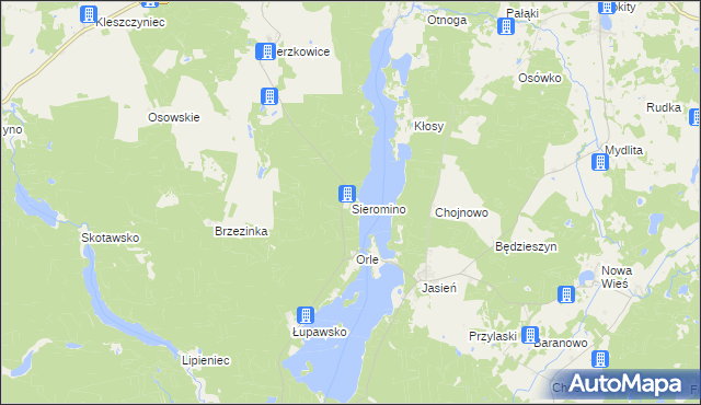 mapa Sieromino, Sieromino na mapie Targeo