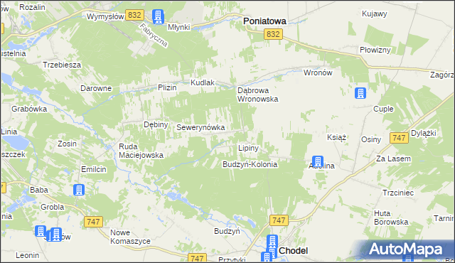 mapa Siewalka, Siewalka na mapie Targeo