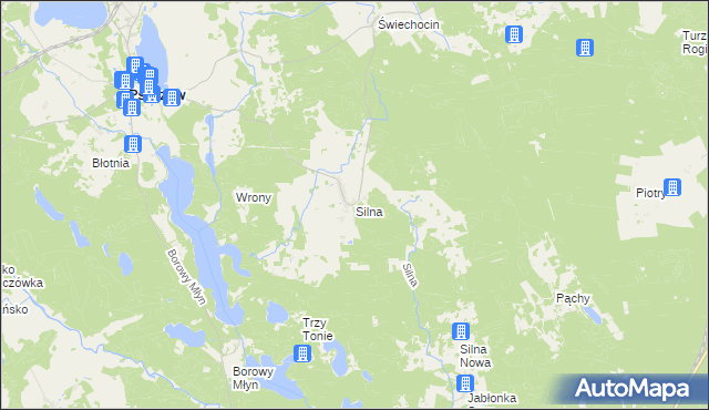 mapa Silna, Silna na mapie Targeo