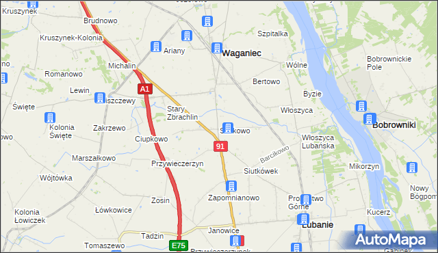 mapa Siutkowo, Siutkowo na mapie Targeo