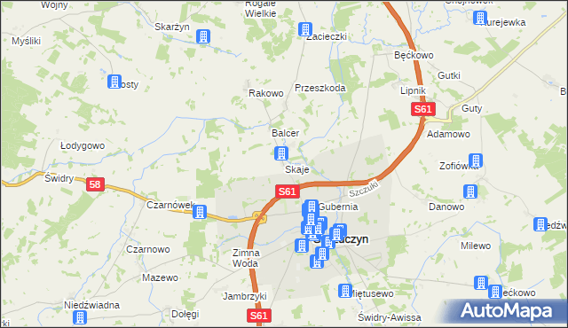 mapa Skaje, Skaje na mapie Targeo