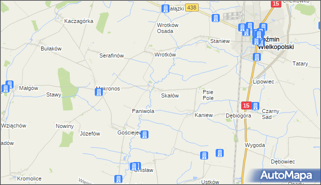 mapa Skałów, Skałów na mapie Targeo