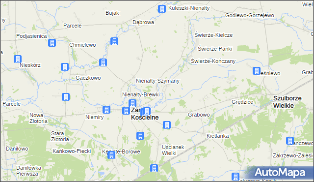 mapa Skłody-Stachy, Skłody-Stachy na mapie Targeo