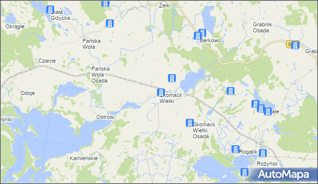 mapa Skomack Wielki, Skomack Wielki na mapie Targeo