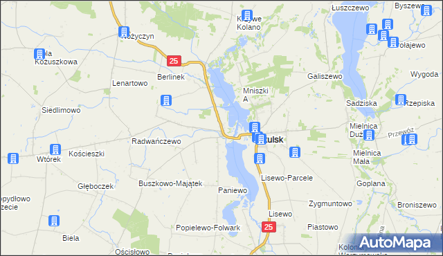 mapa Skulska Wieś, Skulska Wieś na mapie Targeo