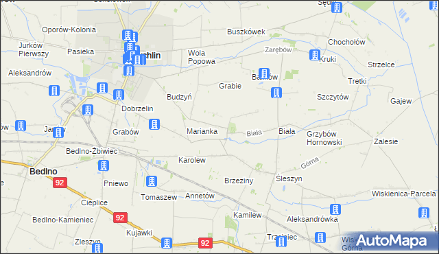 mapa Śleszynek, Śleszynek na mapie Targeo